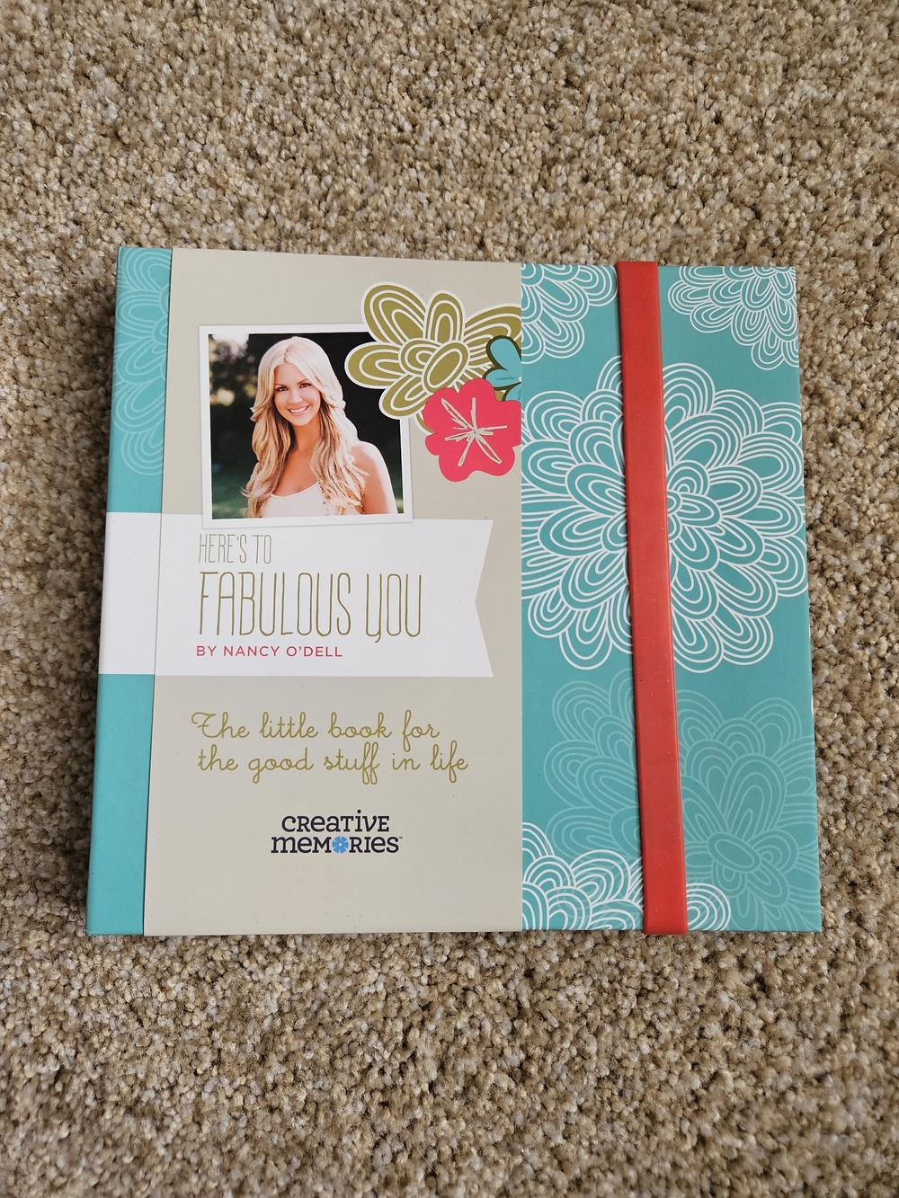 Creative Memories "Here's to Fabulous You" Teal Floral Memory Book